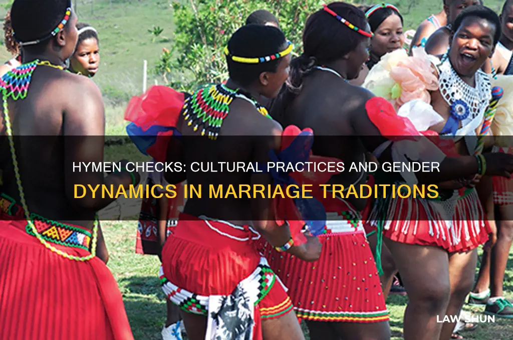 what culture do men check daughter in laws hymen