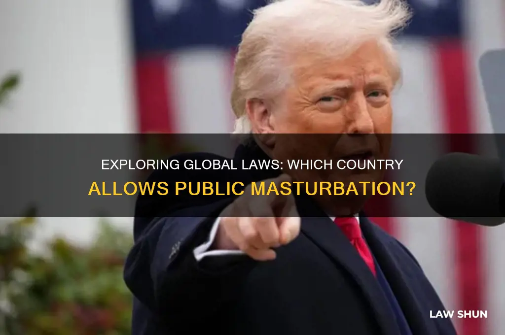 what cuntry has a open masterbation law