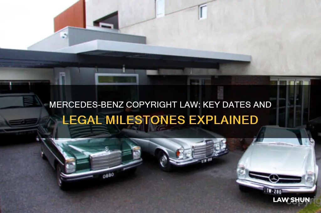 what date did mercedes benz copyright law