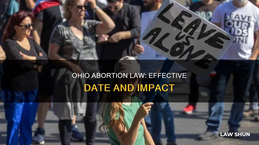 what date does ohio abortion law go into effect