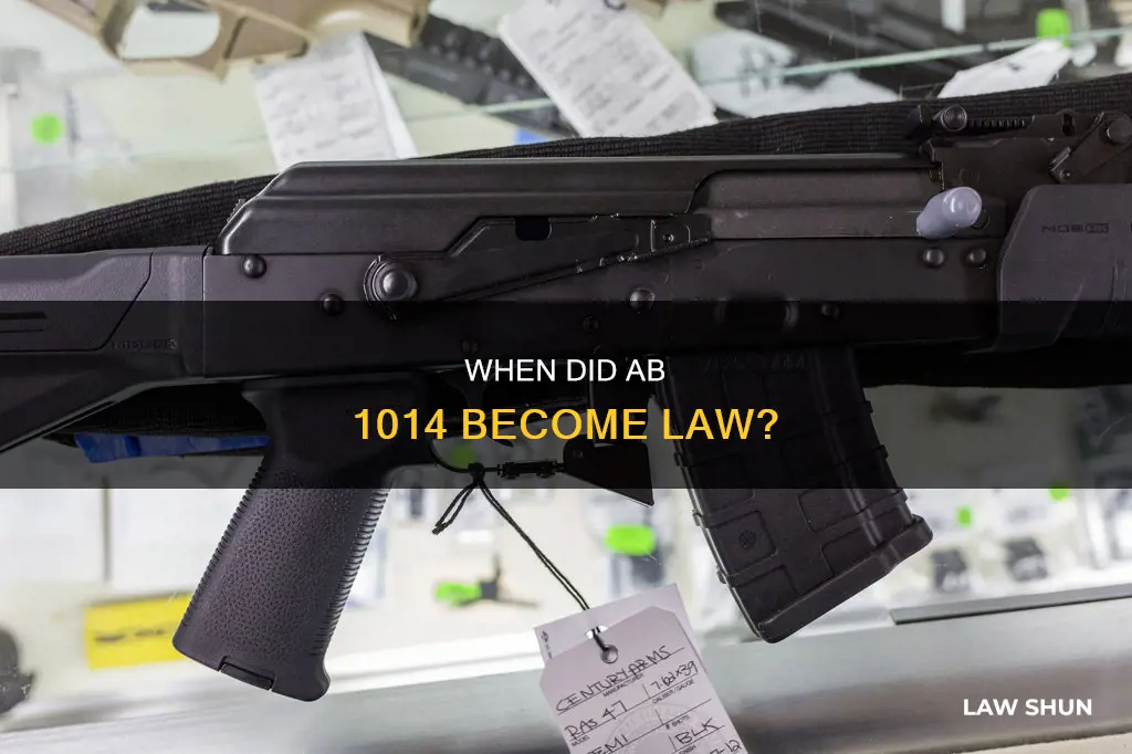 what day did ab 1014 become law