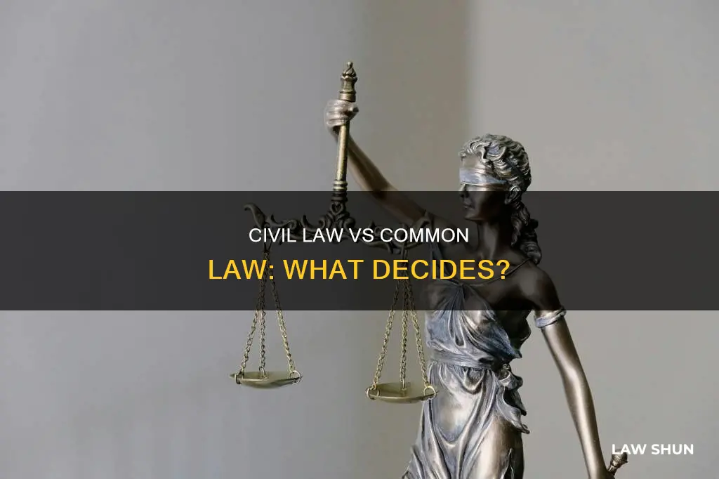 what decides common or civil law