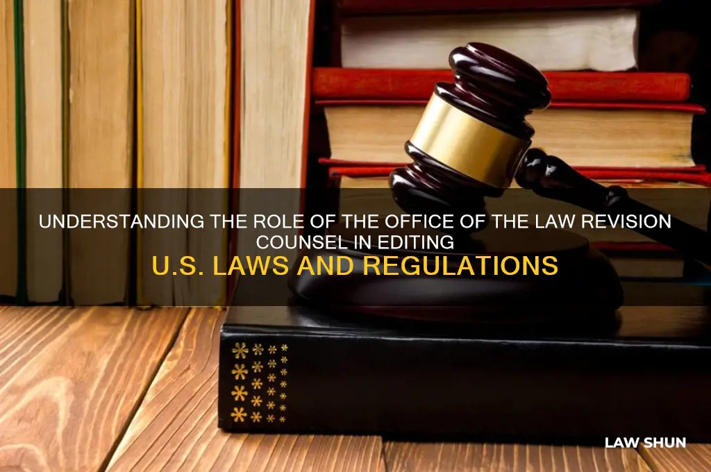 what dept edits laws and regulations from congress and govt