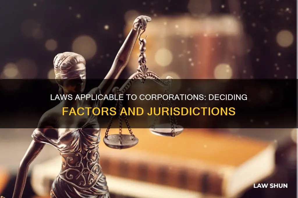 what determines what laws apply to corporation