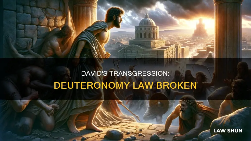 what deuteronomy law did david break