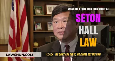 Judge Denny Chin's Insights on Law and Justice at Seton Hall