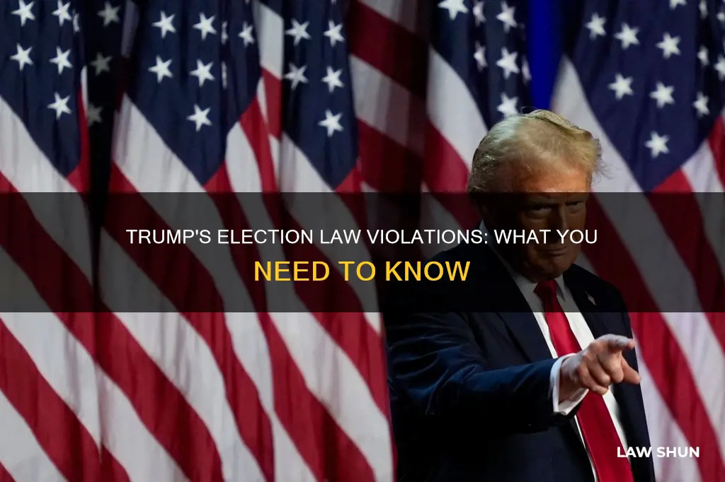 what did election laws did trump break