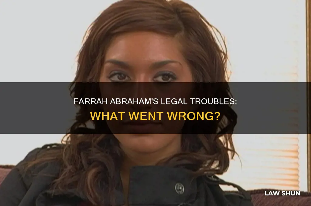 what did farrah abramdo to break the law