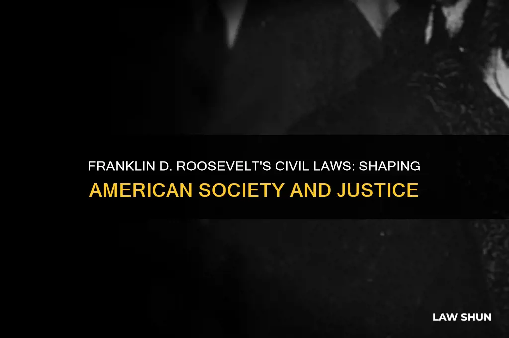 what did franklin d roosevelt civil laws