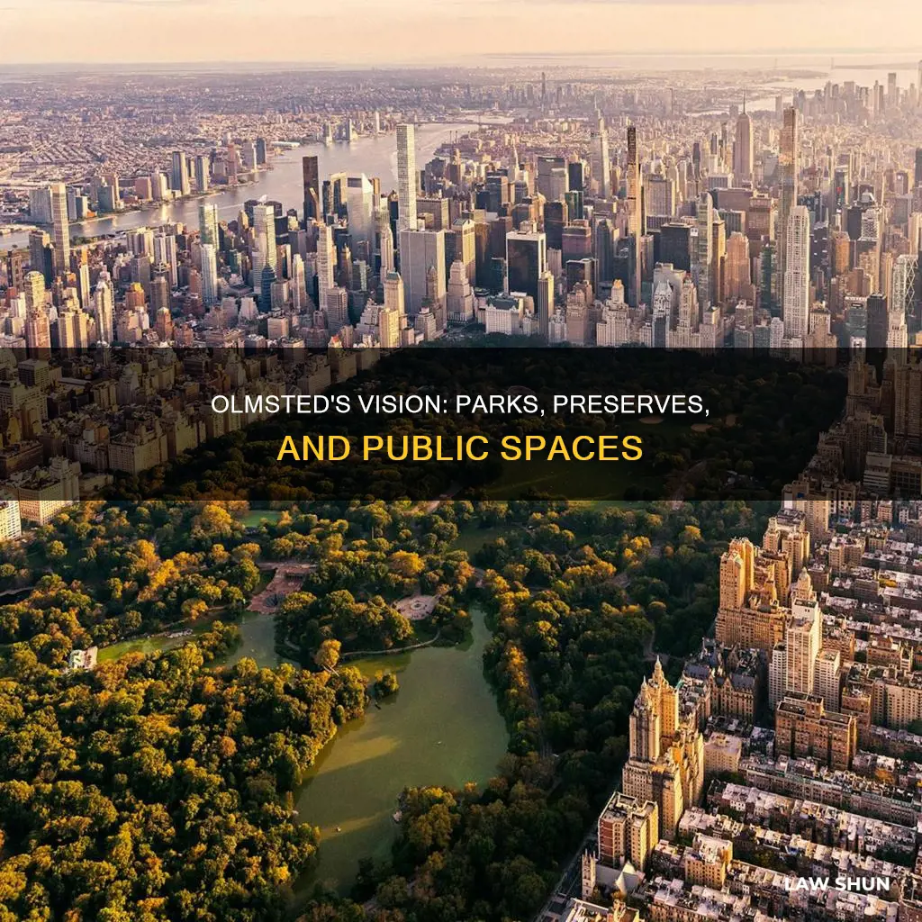 what did frederick law olmsted create