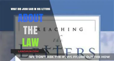 John's Letters: Insights on the Law and Its Implications