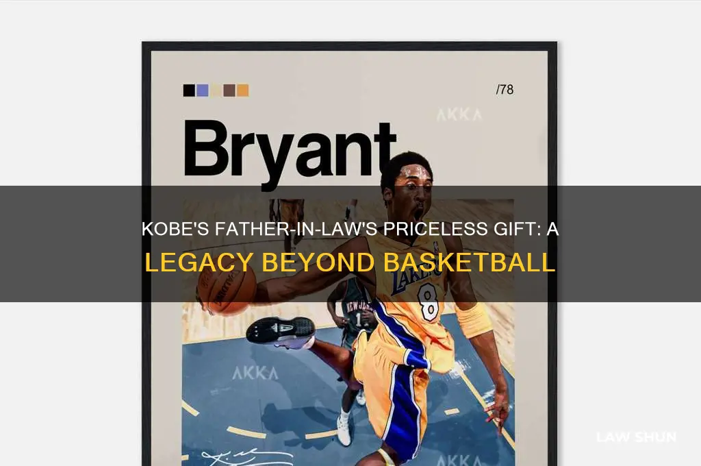 what did kobe father in law give him