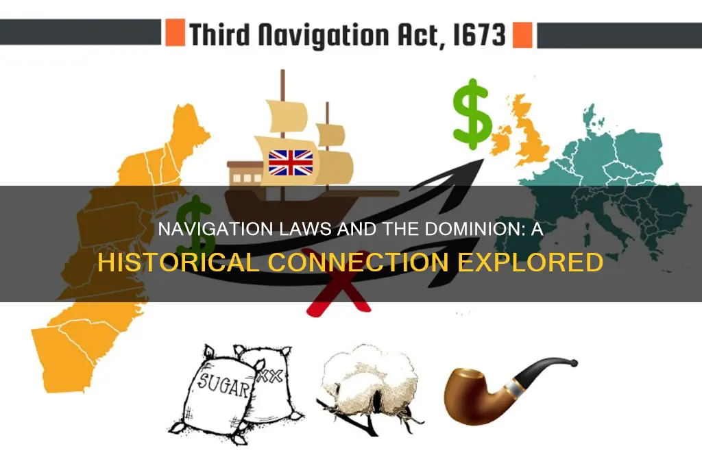 what did navigation laws have to do with the dominion