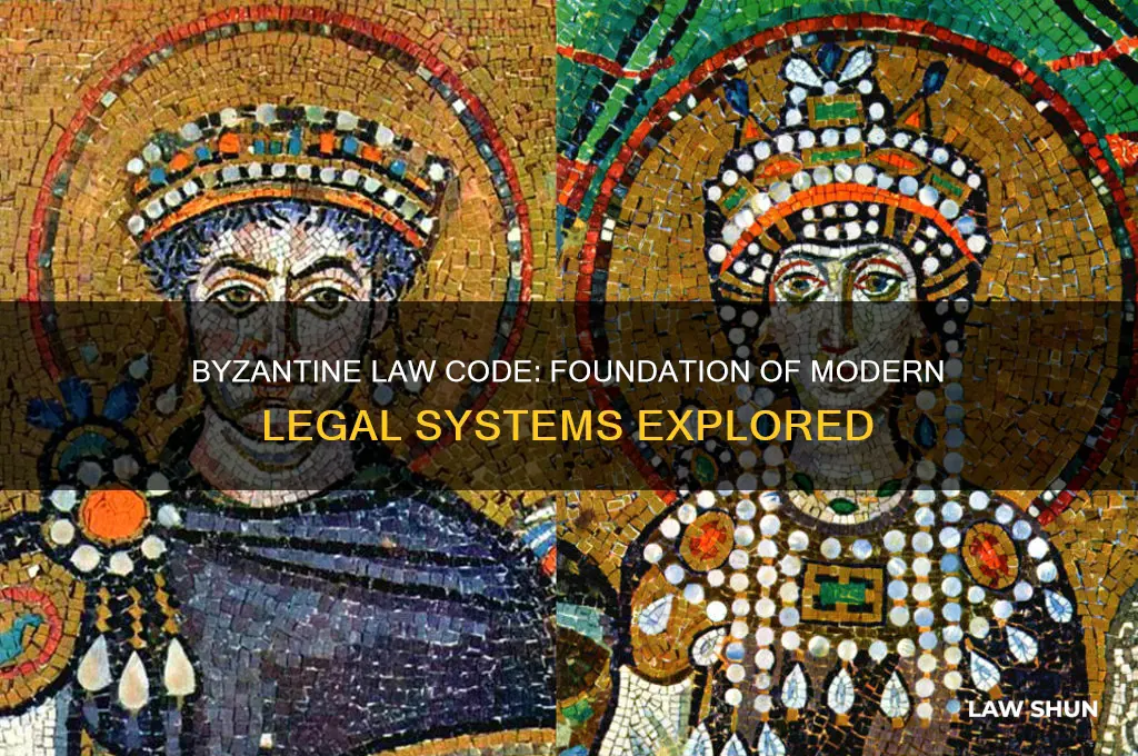 what did the byzantine law code became the basis for