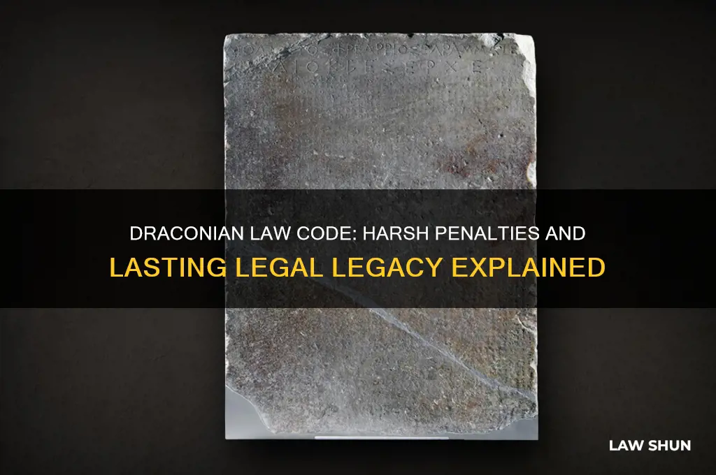 what did the draconian law code do