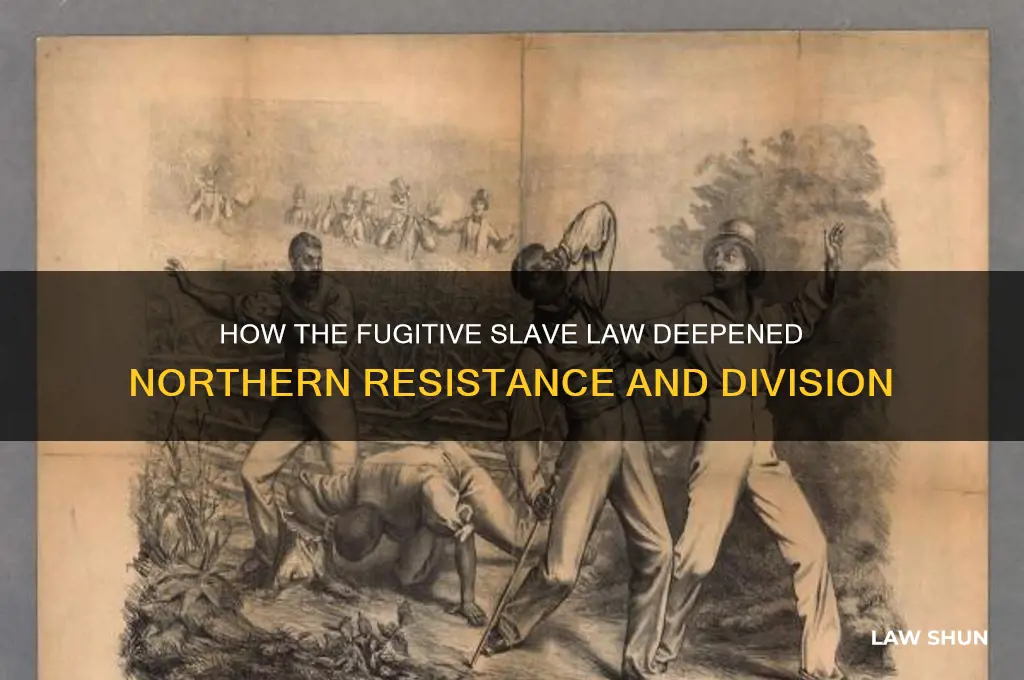 what did the fugitave slave law do to the north
