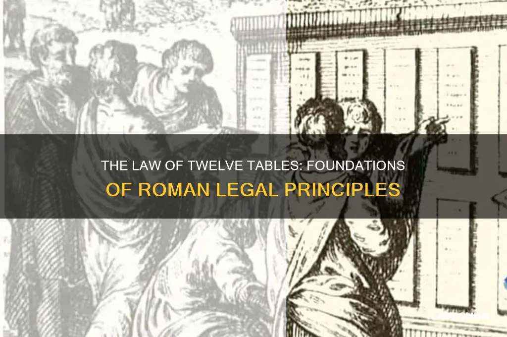 what did the law of the twelve tables set down