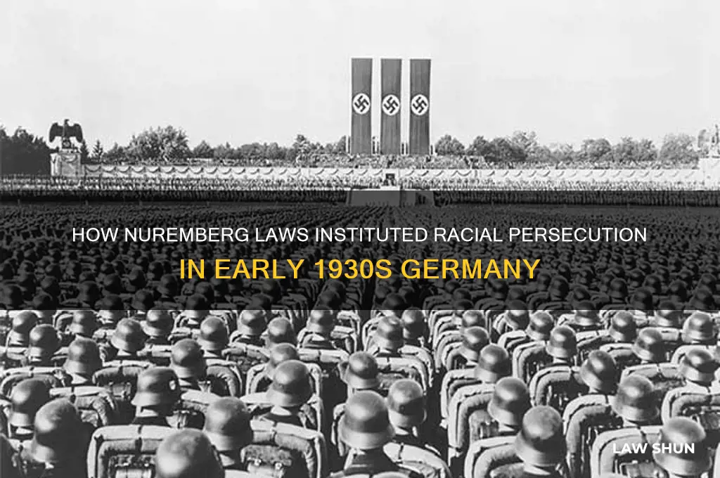 what did the nuremberg laws do in the early 1930s