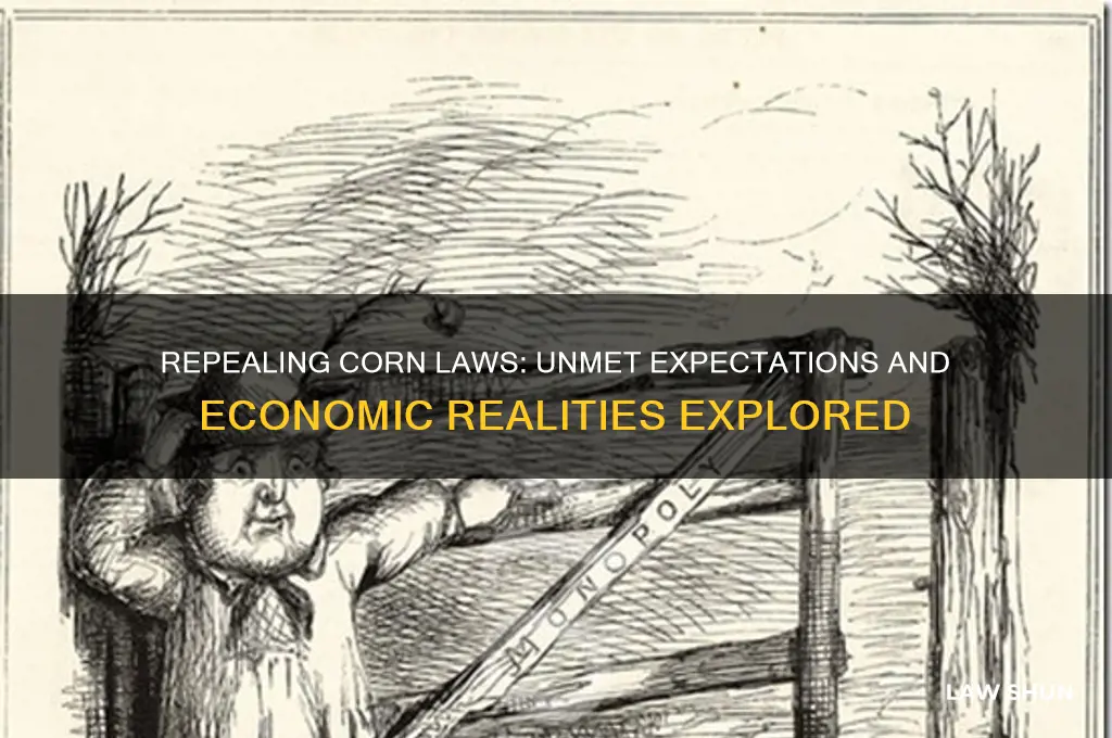 what did the repeal of the corn laws not do