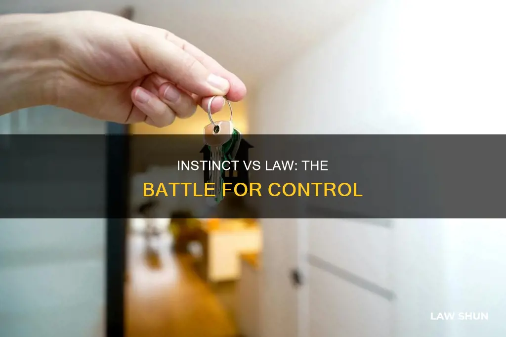 what difference between law and instinct