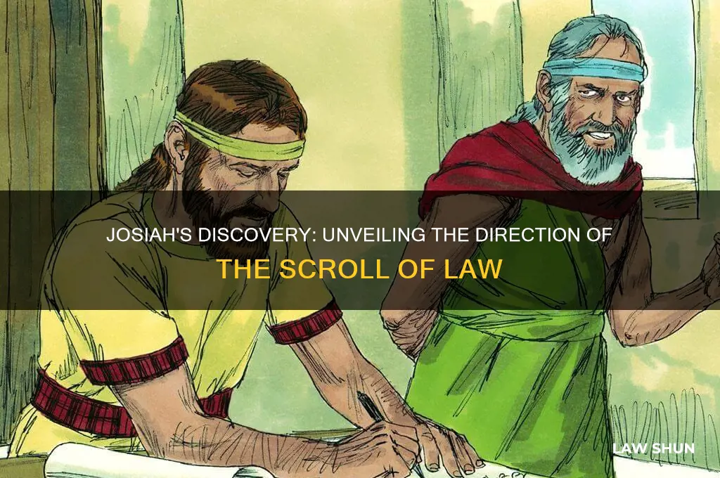 what direction did josiah open the scroll of the law