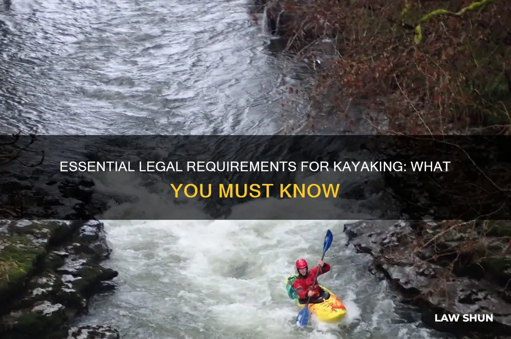 what do i need by law for kayaking
