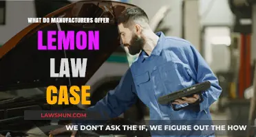 Lemon Law: What Manufacturers Offer in Settlements
