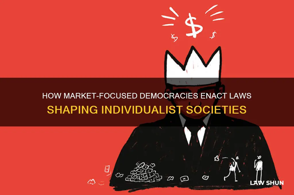 what do market-focused democracies tend to enact laws for individualist