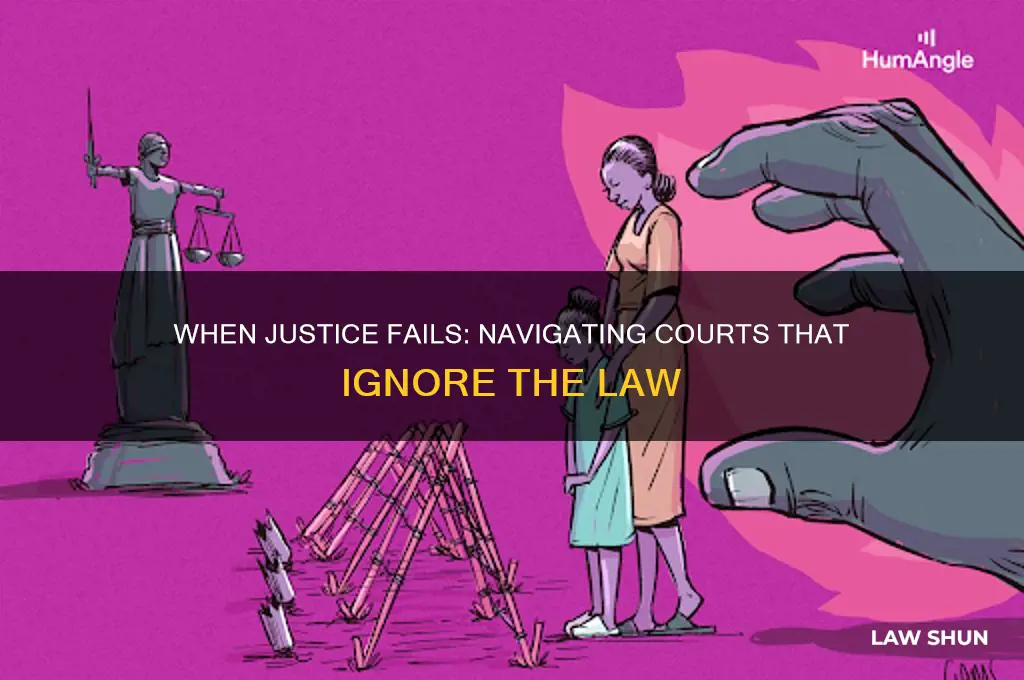 what do you do when the courts ignore the law