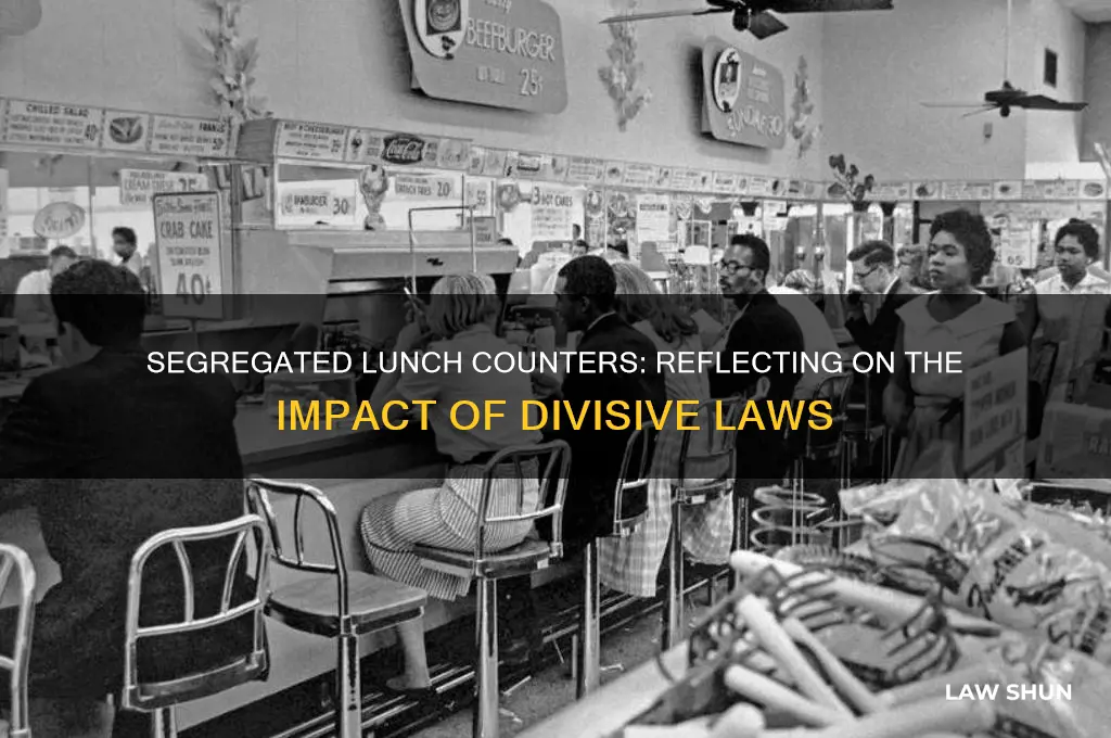 what do you think about the laws segregating lunch counters