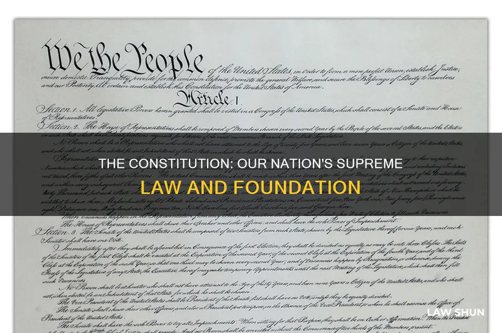 what document is considered the supreme law of our country