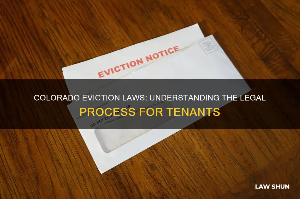 what does colorado law dictate for somebody to be evicted