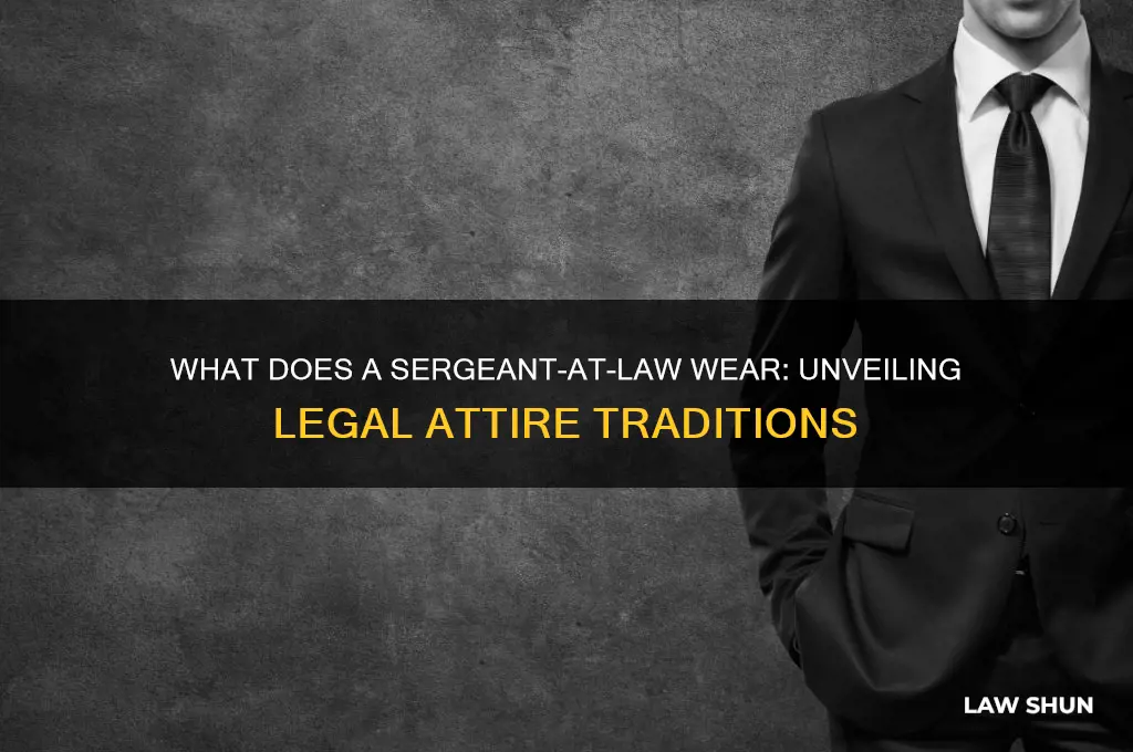what does the sargeant of law wear