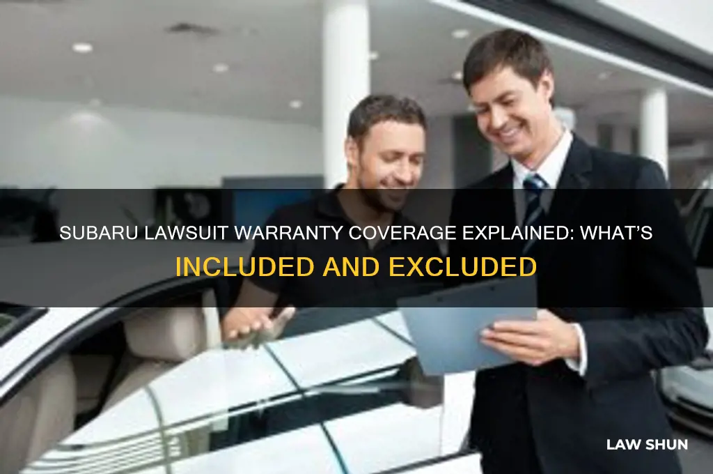 what does the subaru law suit warranty cover