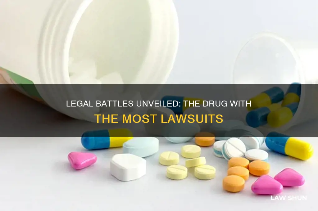what drug has the most law suits