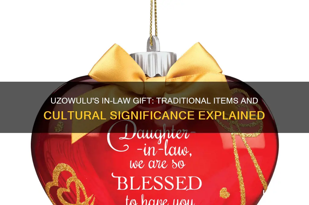 what eas uzowulu instructed to take to his in-laws