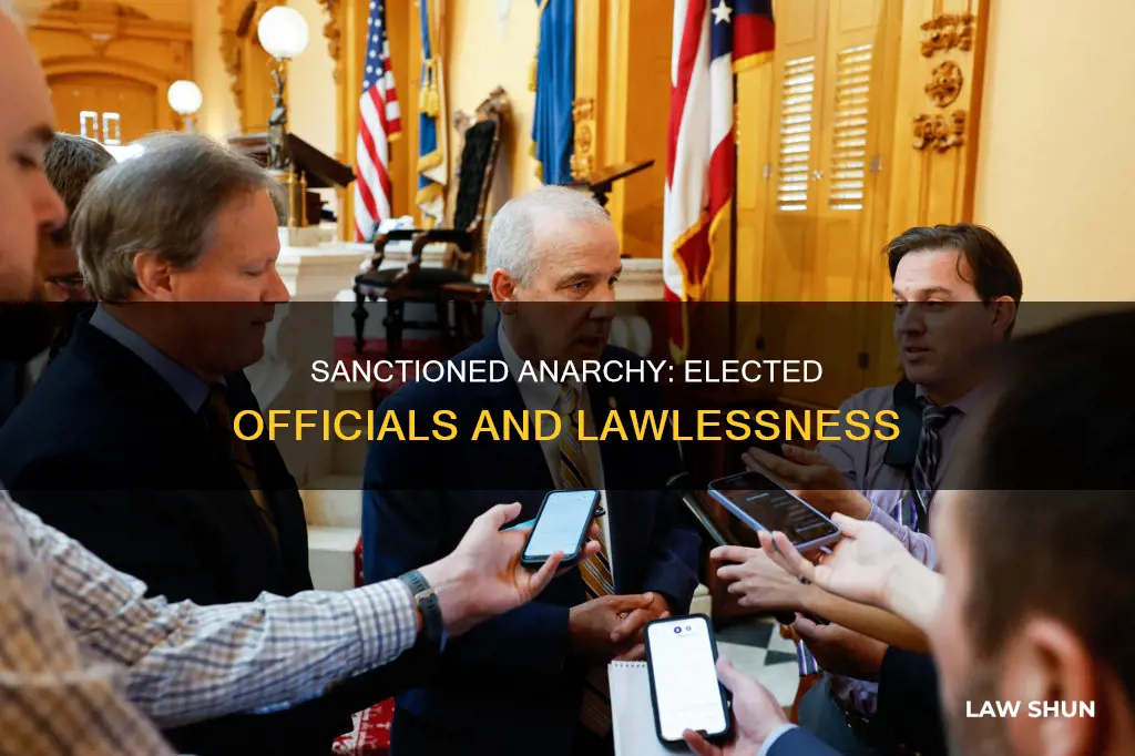 what elected officials sanction breaking the law