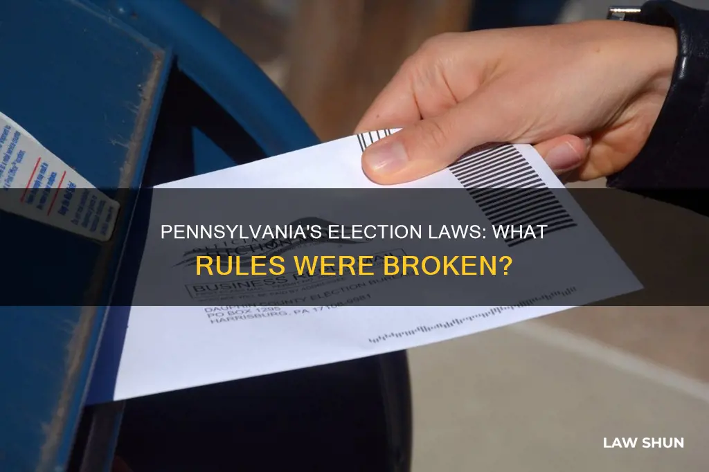 what election laws did pennsylvania break