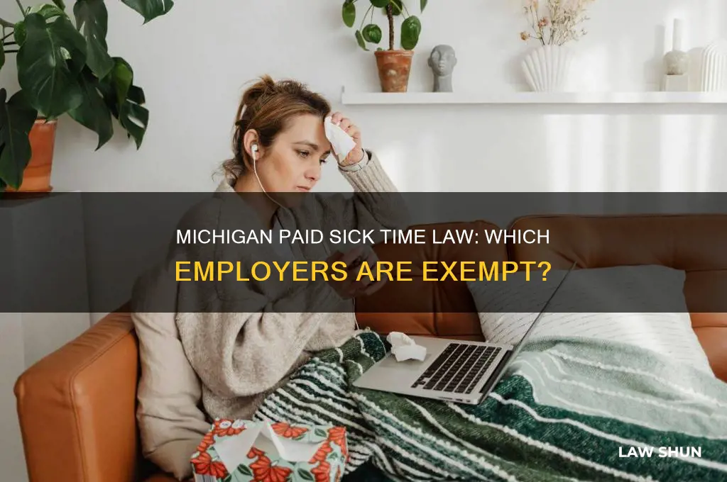 what employers are excluded in michigan paid sick time law