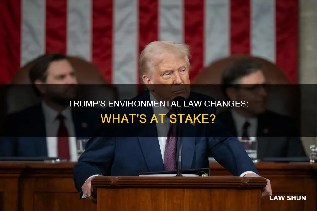 what environmnetal laws can trump actually change