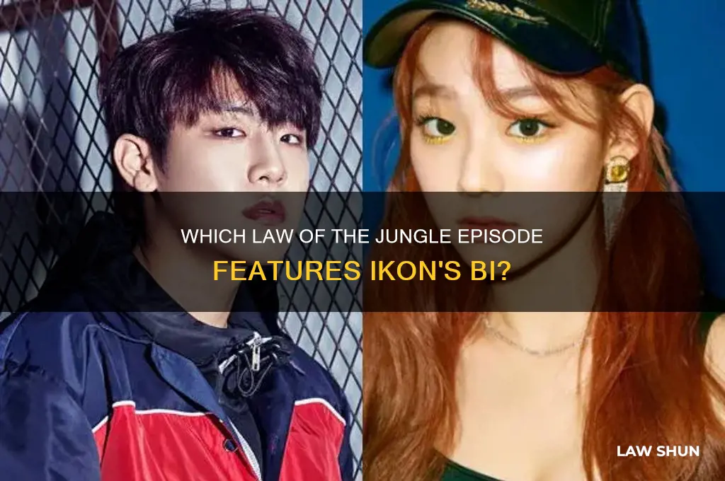 what ep of law of jungal is ikon bi on