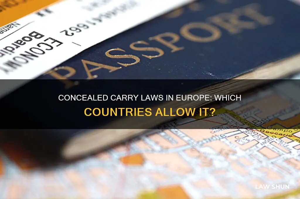 what european countries are lawfully carrying consealed weapons