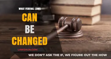Federal Law Changes: What Can Be Done?