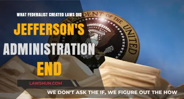 Jefferson's Administration: Undoing Federalist Law