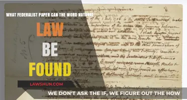 Federalist Papers: Where to Find Natural Law