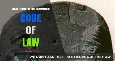 Exploring the Ancient Format of Hammurabi's Code of Law