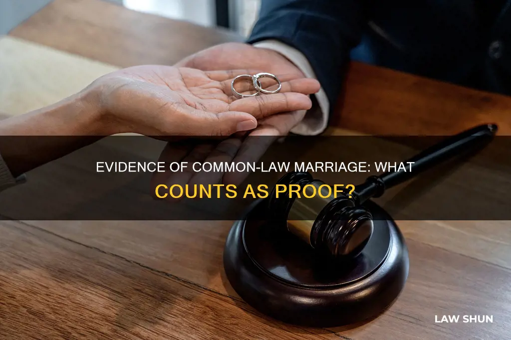 what froof i need to show common law spouse