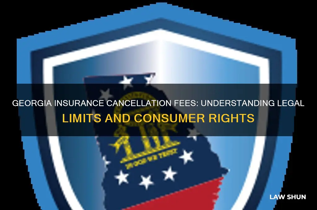 what georgia law on insurance company cancellation fee