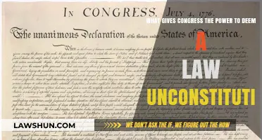 Congress's Authority to Deem Laws Unconstitutional: A Legal Analysis