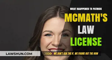 Patrick McMath: Law License Controversy